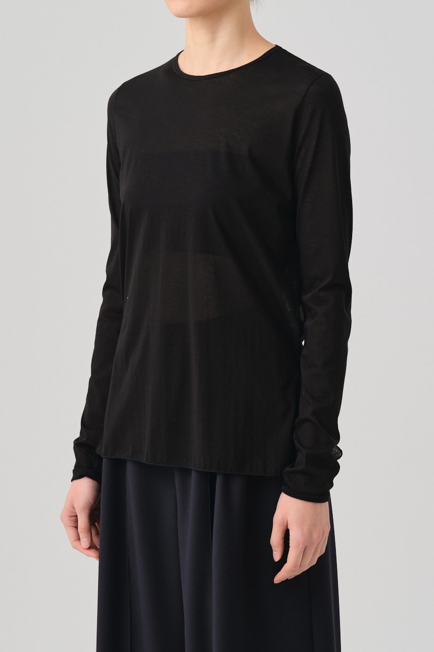 【グッド ピープル グッド ステッチング グッド プロダクト/GOOD PEOPLE GOOD STITCHING GOOD PRODUCT】のサイドスリット クルーネック ロングスリーブ Tシャツ 人気、トレンドファッション・服の通販 founy(ファニー) ファッション Fashion レディースファッション Fashion for Women トップス・カットソー Cut & Sew Tops シャツ・ブラウス・オフィスカジュアル Elegant Blouses & Button-Ups ロングTシャツ・Tシャツ Longline T-Shirts & Tees カットソー・ベーシックTシャツ Cut-and-Sewn Tops / Stretch Tees & Basics シアー Sheer, See-Through ストレッチ Stretch, Stretchy Fabric スリット Slit, Slit Detail スリーブ Sleeve, Long Sleeve / Short Sleeve ロング Long, Long-Length 定番 Standard, Basic Item other-4|ID: prp329100004909903 ipo3291000000036815180