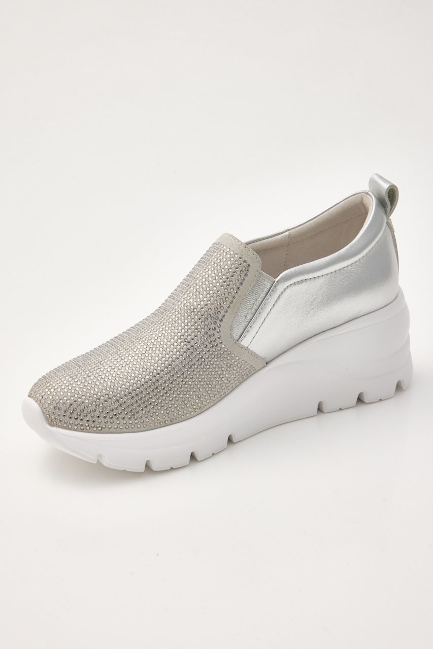 【スタッカート/STACCATO】のクリスハイヒールスリッポン 人気、トレンドファッション・服の通販 founy(ファニー) 　ファッション　Fashion　レディースファッション　Fashion for Women　コンビ　Combo, Combination Style　シューズ　Shoes, Footwear　ストーン　Stone, Gem-Like　フラット　Flat, Flat Shoes　エレガント 上品　Elegant　人気　Popular, Best Seller　軽量　Lightweight, Ultra Light　other-8|ID: prp329100004909904 ipo3291000000036781613