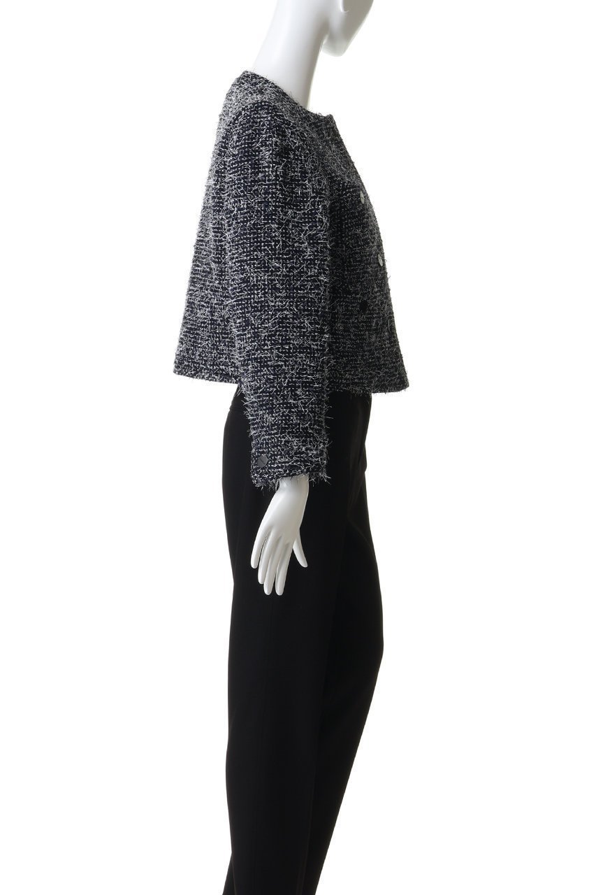 【ドメル/DOMELLE】のLINTON TWEED ジャケット 人気、トレンドファッション・服の通販 founy(ファニー) 　ファッション　Fashion　レディースファッション　Fashion for Women　アウター　Coat / Outerwear Collection　レディースジャケット・軽アウター　Jackets　おすすめ　Recommended / Our Picks　コンパクト　Compact, Small Size　サテン　Satin, Glossy Fabric　ジャケット　Jacket, Outerwear　セットアップ　Set-Up, Coordinated Outfit　ツイード　Twill, Twill Weave　ポケット　Pocket, Pocket Detail　メタル　Metal, Metal Parts　ワイド　Wide, Wide Fit　エレガント 上品　Elegant　other-3|ID: prp329100004909912 ipo3291000000036781697