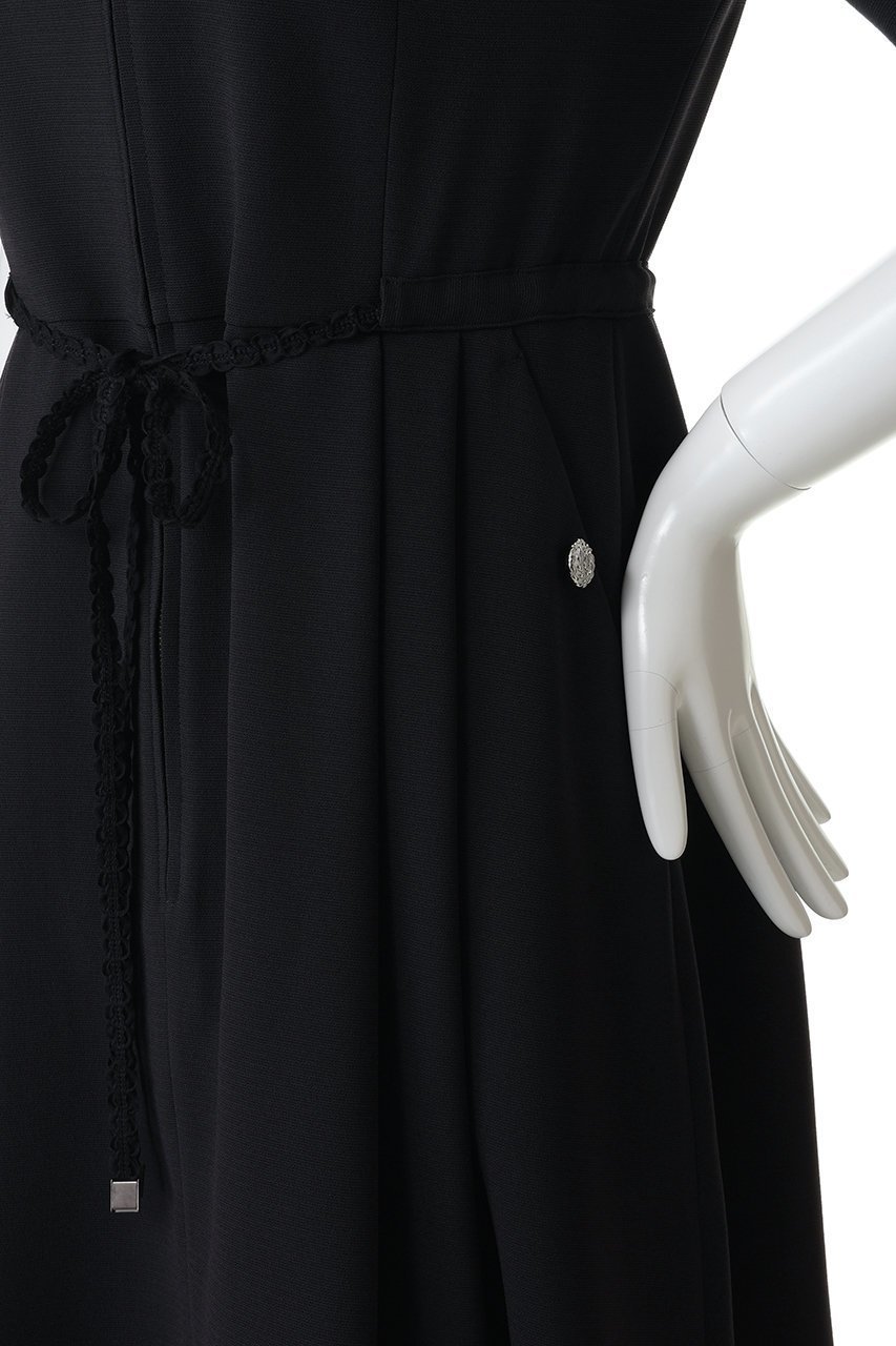 【エムダブリュー/MW】のトリアセテート(J) スタンド カラー ジップ ドレス 人気、トレンドファッション・服の通販 founy(ファニー) 　ファッション　Fashion　レディースファッション　Fashion for Women　ワンピース　Dresses　フォーマル・パーティードレス・結婚式用ドレス　Elegant & Casual Dresses　チュニック　Tunic Tops & Dresses　ジップ　Zip, Zipper　スタンド　Stand Collar, Upright Stand　チュニック　Tunic, Long Top　ドレス　Dress, One-Piece　バランス　Balance, Style Balance　フォルム　Silhouette, Form　フォーマル　Formal, Dressy　フロント　Front, Front Design　リボン　Ribbon, Bow　ロング　Long, Long-Length　エレガント 上品　Elegant　新作・新入荷　New Arrivals / New In　other-5|ID: prp329100004909915 ipo3291000000036781729