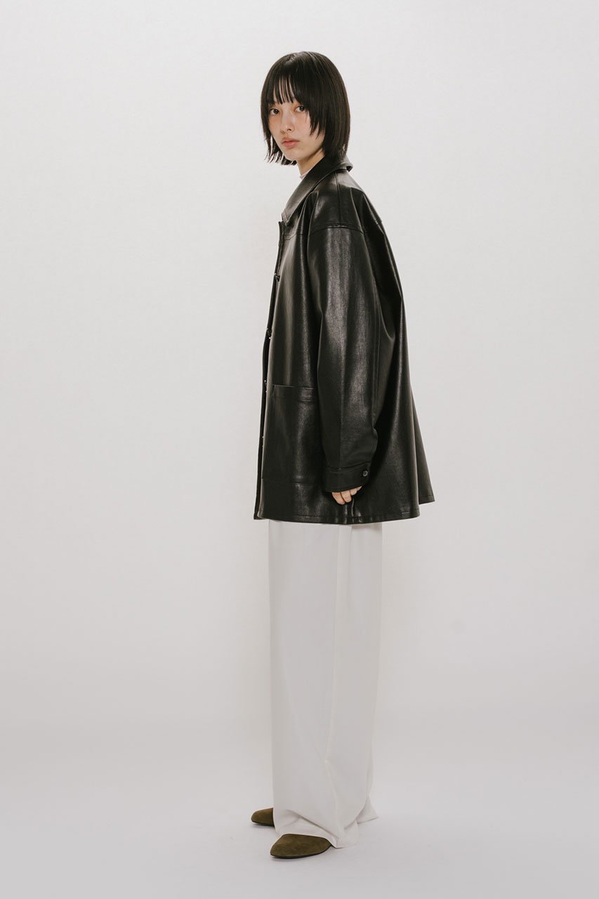 【ミディウミソリッド/MIDIUMISOLID】のsynthetic leather over size blouson ブルゾン 人気、トレンドファッション・服の通販 founy(ファニー) 　ファッション　Fashion　レディースファッション　Fashion for Women　アウター　Coat / Outerwear Collection　レディースジャケット・軽アウター　Jackets　ブルゾンジャケット・スポーティアウター　Blouson Jackets　エレガント 上品　Elegant　クール　Cool, Chic　シンプル　Simple, Minimal　ジャケット　Jacket, Outerwear　トレンド　Trend, Trending Now　フェミニン　Feminine, Girly　ブルゾン　Blouson, Bomber Jacket　再入荷　Restock / Back in Stock　other-8|ID: prp329100004909918 ipo3291000000036781766