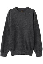 【バトナー/BATONER / MEN】の【MEN】ウォッシュドハイカウントリネン クルーネックニットプルオーバー チャコール|ID: prp329100004909926 ipo3291000000036781836