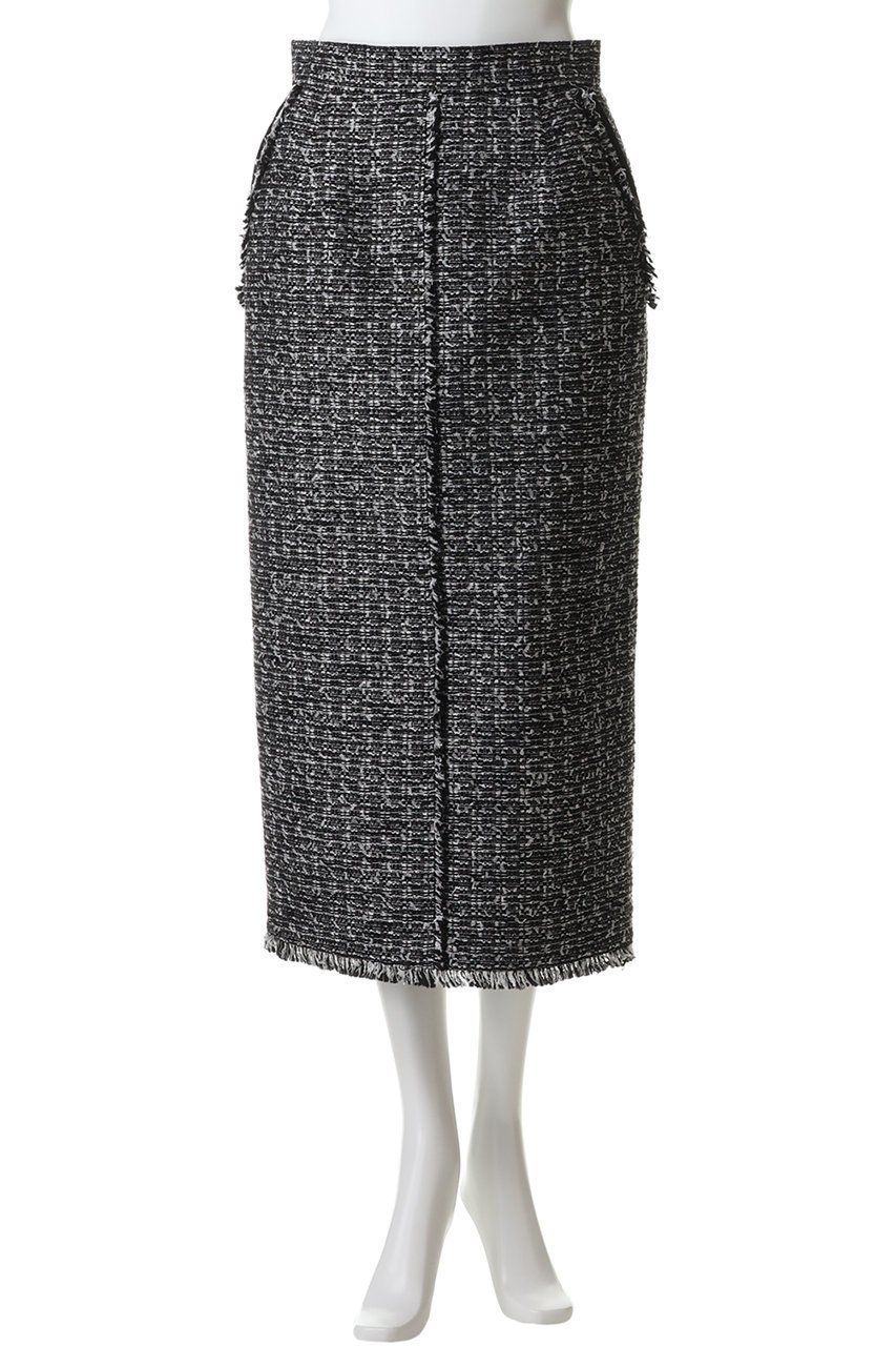 【アルアバイル/allureville】のニュアンスタイトツィードスカート 人気、トレンドファッション・服の通販 founy(ファニー) 　ファッション　Fashion　レディースファッション　Fashion for Women　スカート　Skirts　ロングスカート　Long Skirts / Maxi & Midi Skirts　おすすめ　Recommended / Our Picks　シンプル　Simple, Minimal　ジャケット　Jacket, Outerwear　スウェット / スエット　Sweatshirt, Sweatwear　センター　Center, Center Line　ツイード　Twill, Twill Weave　フリンジ　Fringe, Tassel　ブルゾン　Blouson, Bomber Jacket　ポケット　Pocket, Pocket Detail　ロング　Long, Long-Length　エレガント 上品　Elegant　今季　This Season, Current Season　other-2|ID: prp329100004909928 ipo3291000000036815217