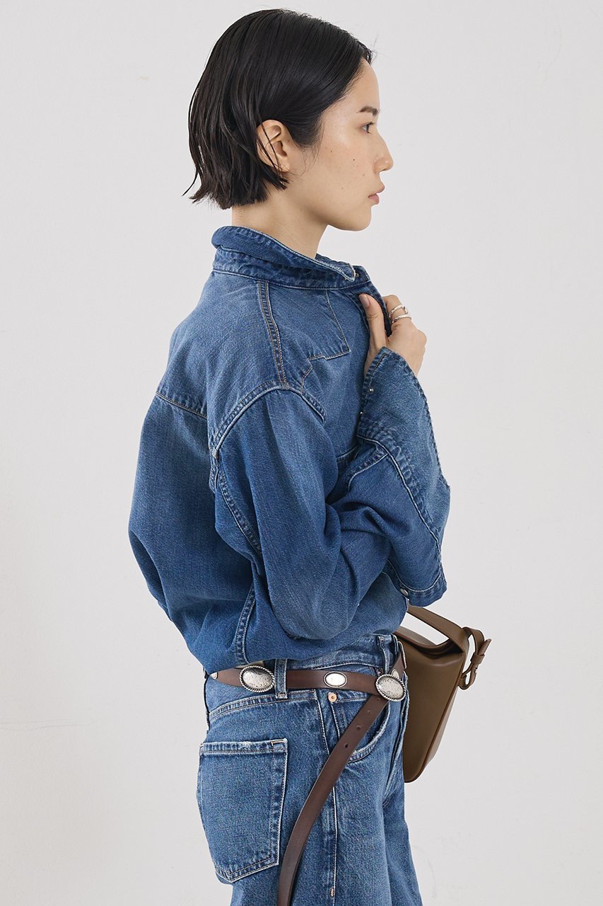 【ザ ストア バイ シー/THE STORE by C】の【COCUCA】デニムシャツ 人気、トレンドファッション・服の通販 founy(ファニー) ファッション Fashion レディースファッション Fashion for Women トップス・カットソー Cut & Sew Tops シャツ・ブラウス・オフィスカジュアル Elegant Blouses & Button-Ups インディゴ Indigo Denim ウエスタン Western Style ショート Short, Short Length スリーブ Sleeve, Long Sleeve / Short Sleeve ダメージ Distressed, Destroyed デニム Denim, Jeans Material バランス Balance, Style Balance ブリーチ Bleach, Washed Finish ロング Long, Long-Length ヴィンテージ Vintage Style 日本製 Made In Japan other-2|ID: prp329100004909930 ipo3291000000036781885