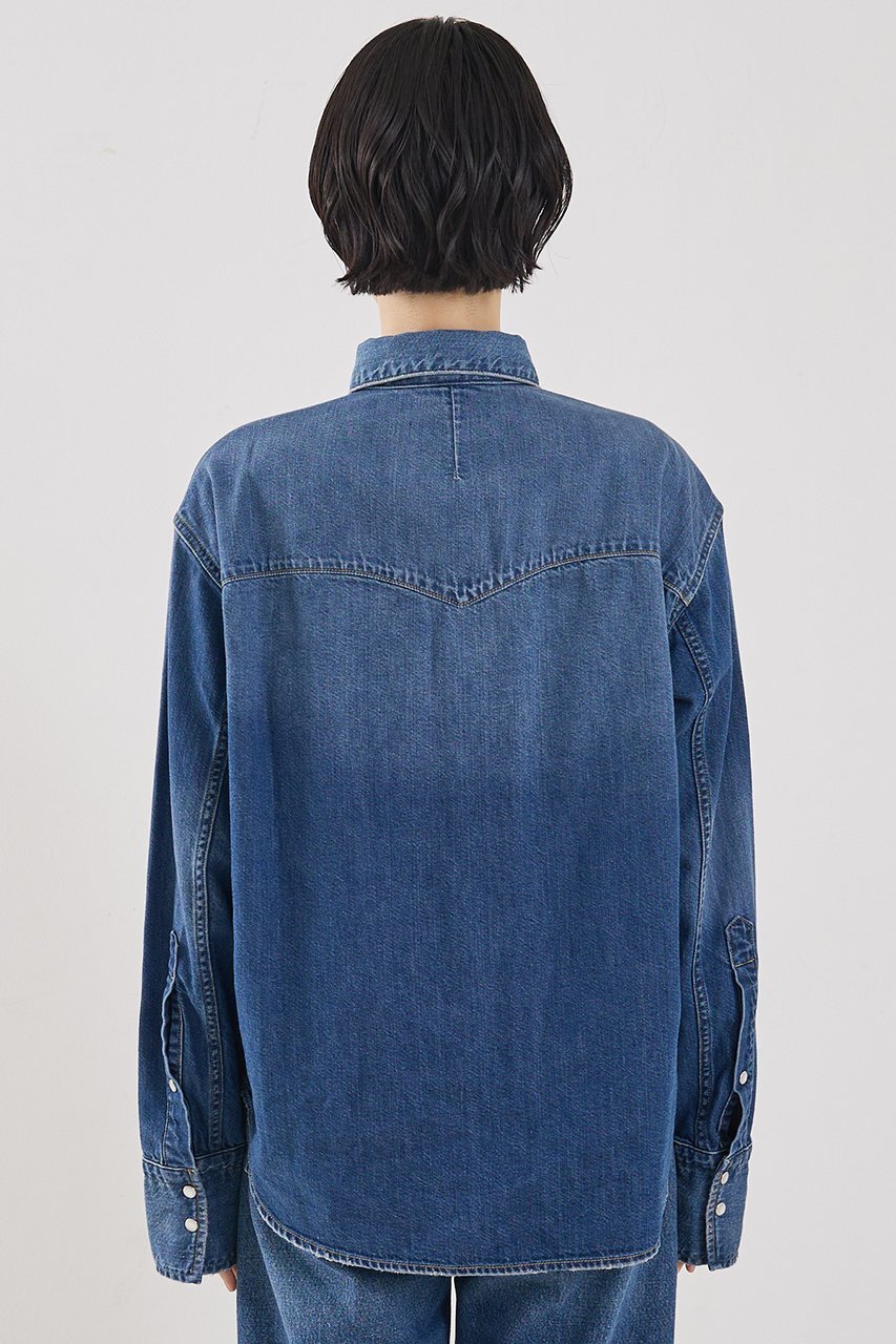 【ザ ストア バイ シー/THE STORE by C】の【COCUCA】デニムシャツ 人気、トレンドファッション・服の通販 founy(ファニー) ファッション Fashion レディースファッション Fashion for Women トップス・カットソー Cut & Sew Tops シャツ・ブラウス・オフィスカジュアル Elegant Blouses & Button-Ups インディゴ Indigo Denim ウエスタン Western Style ショート Short, Short Length スリーブ Sleeve, Long Sleeve / Short Sleeve ダメージ Distressed, Destroyed デニム Denim, Jeans Material バランス Balance, Style Balance ブリーチ Bleach, Washed Finish ロング Long, Long-Length ヴィンテージ Vintage Style 日本製 Made In Japan other-7|ID: prp329100004909930 ipo3291000000036781890