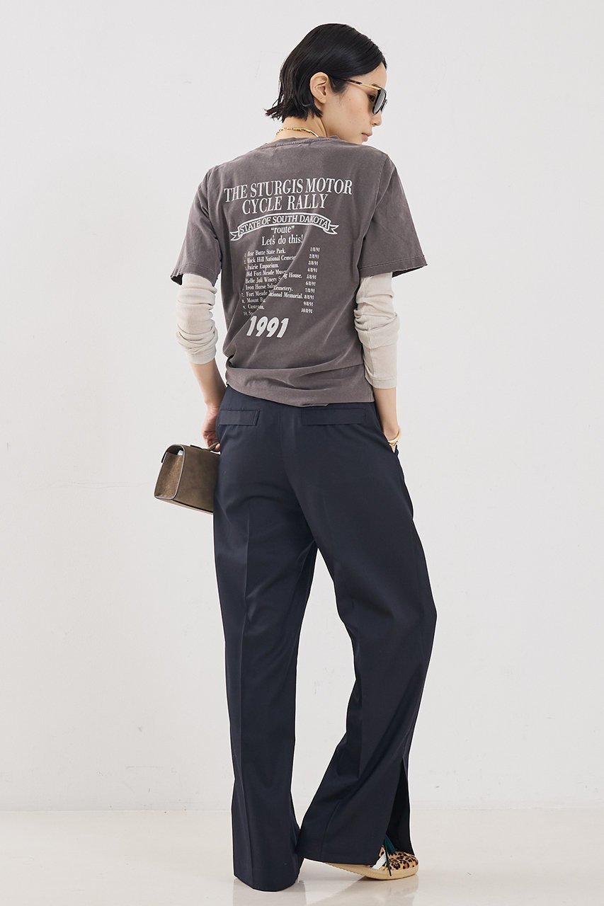 【ザ ストア バイ シー/THE STORE by C】の【REMI RELIEF】【別注】【WEB限定】GODツアーTee柄半袖カットソー 人気、トレンドファッション・服の通販 founy(ファニー) 　ファッション　Fashion　レディースファッション　Fashion for Women　トップス・カットソー　Cut & Sew Tops　シャツ・ブラウス・オフィスカジュアル　Elegant Blouses & Button-Ups　ロングTシャツ・Tシャツ　Longline T-Shirts & Tees　カットソー・ベーシックTシャツ　Cut-and-Sewn Tops / Stretch Tees & Basics　おすすめ　Recommended / Our Picks　カットソー　Cut and Sewn Top　ショート　Short, Short Length　スリーブ　Sleeve, Long Sleeve / Short Sleeve　ダメージ　Distressed, Destroyed　別注　Limited Edition, Custom Order　半袖　Short Sleeve, Half Sleeve　other-4|ID: prp329100004909933 ipo3291000000036781915