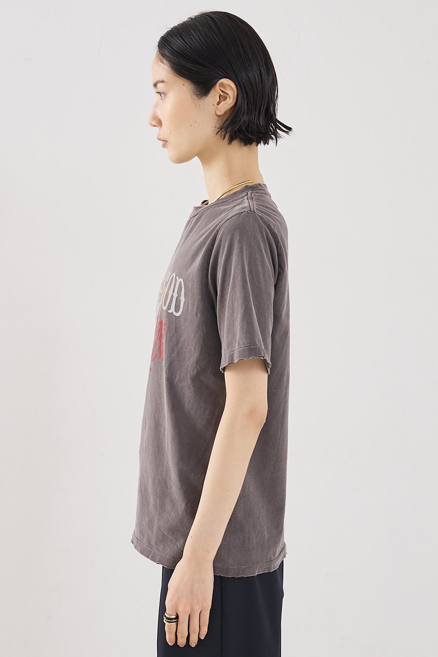 【ザ ストア バイ シー/THE STORE by C】の【REMI RELIEF】【別注】【WEB限定】GODツアーTee柄半袖カットソー 人気、トレンドファッション・服の通販 founy(ファニー) 　ファッション　Fashion　レディースファッション　Fashion for Women　トップス・カットソー　Cut & Sew Tops　シャツ・ブラウス・オフィスカジュアル　Elegant Blouses & Button-Ups　ロングTシャツ・Tシャツ　Longline T-Shirts & Tees　カットソー・ベーシックTシャツ　Cut-and-Sewn Tops / Stretch Tees & Basics　おすすめ　Recommended / Our Picks　カットソー　Cut and Sewn Top　ショート　Short, Short Length　スリーブ　Sleeve, Long Sleeve / Short Sleeve　ダメージ　Distressed, Destroyed　別注　Limited Edition, Custom Order　半袖　Short Sleeve, Half Sleeve　other-6|ID: prp329100004909933 ipo3291000000036781917