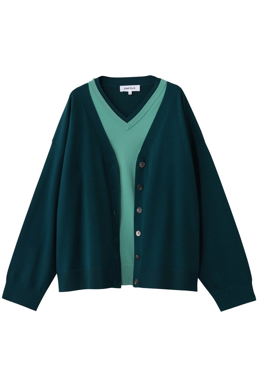 【エンフォルド/ENFOLD】のCLASSIC LAYERED PULLOVER インテリア・キッズ・メンズ・レディースファッション・服の通販 founy(ファニー) ファッション Fashion レディースファッション Fashion for Women トップス・カットソー Cut & Sew Tops シャツ・ブラウス・オフィスカジュアル Elegant Blouses & Button-Ups ロングTシャツ・Tシャツ Longline T-Shirts & Tees カジュアルプルオーバー・ニットトップス Pullovers & Knit Tops / Casual Pullovers カットソー・ベーシックTシャツ Cut-and-Sewn Tops / Stretch Tees & Basics おすすめ Recommended / Our Picks カーディガン Cardigan, Knitwear ストレッチ Stretch, Stretchy Fabric スリット Slit, Slit Detail スリーブ Sleeve, Long Sleeve / Short Sleeve ドッキング Docking, Mixed Material フィット Fit, Slim Fit ベーシック Basic, Essential ロング Long, Long-Length エレガント 上品 Elegant ターコイズ|ID: prp329100004909937 ipo3291000000036781945