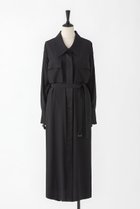 【オーヴィル/EAUVIRE】のウォッシャブルシルクシャツドレス ブラック|ID: prp329100004909944 ipo3291000000036782019