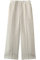 【プレインピープル/PLAIN PEOPLE】のストライプストレートパンツ 人気、トレンドファッション・服の通販 founy(ファニー) ファッション Fashion レディースファッション Fashion for Women パンツ Pants & Trousers センター Center, Center Line ワイド Wide, Wide Fit 夏 Summer 春 Spring S/S・春夏 SS, Spring/Summer, Warm Season thumbnail ベージュ|ID: prp329100004909948 ipo3291000000036782064