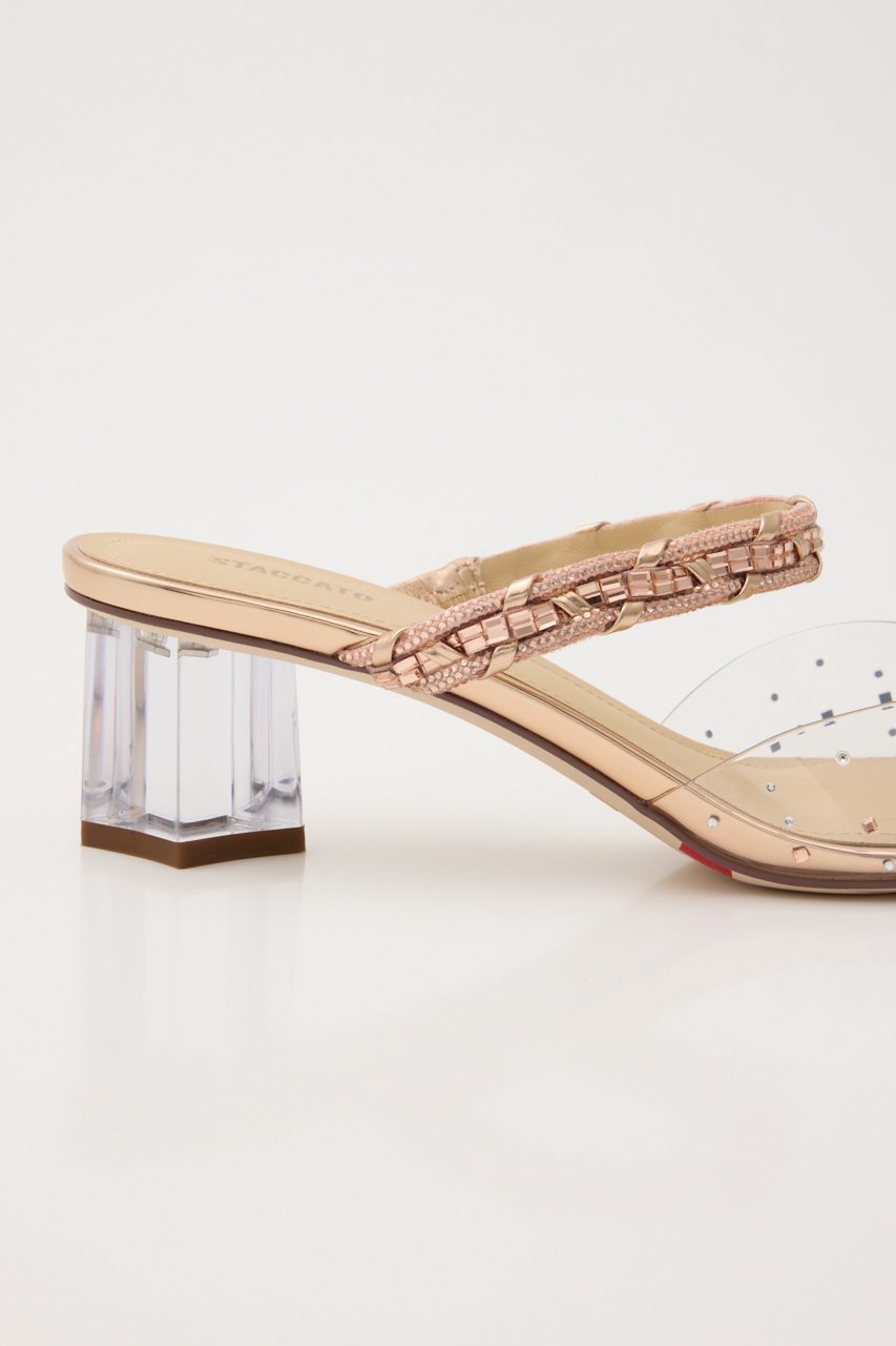 【スタッカート/STACCATO】のダイヤヌーディークリアミュール 人気、トレンドファッション・服の通販 founy(ファニー) 　ファッション　Fashion　レディースファッション　Fashion for Women　カッティング　Cutting Detail　クリスタル　Crystal, Swarovski　ストーン　Stone, Gem-Like　バランス　Balance, Style Balance　other-5|ID: prp329100004909979 ipo3291000000036782372