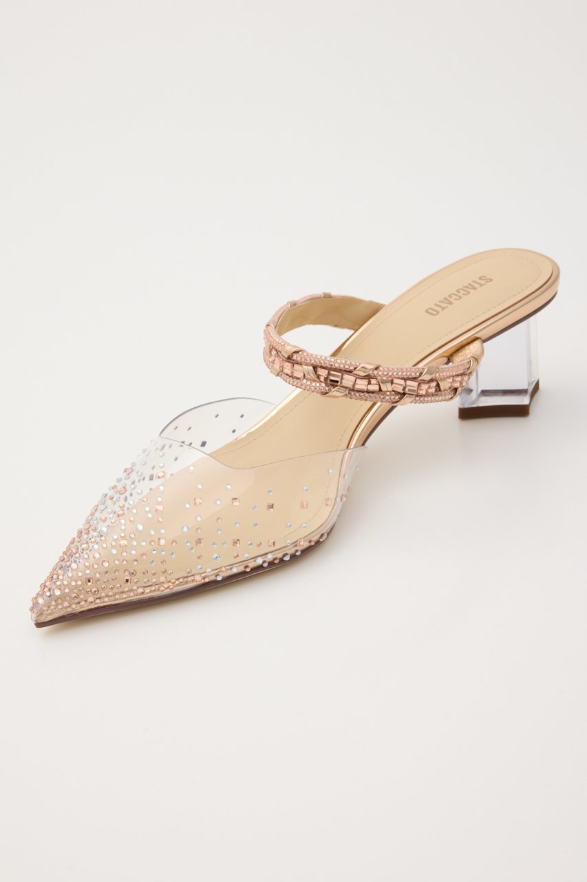 【スタッカート/STACCATO】のダイヤヌーディークリアミュール 人気、トレンドファッション・服の通販 founy(ファニー) 　ファッション　Fashion　レディースファッション　Fashion for Women　カッティング　Cutting Detail　クリスタル　Crystal, Swarovski　ストーン　Stone, Gem-Like　バランス　Balance, Style Balance　other-7|ID: prp329100004909979 ipo3291000000036782374