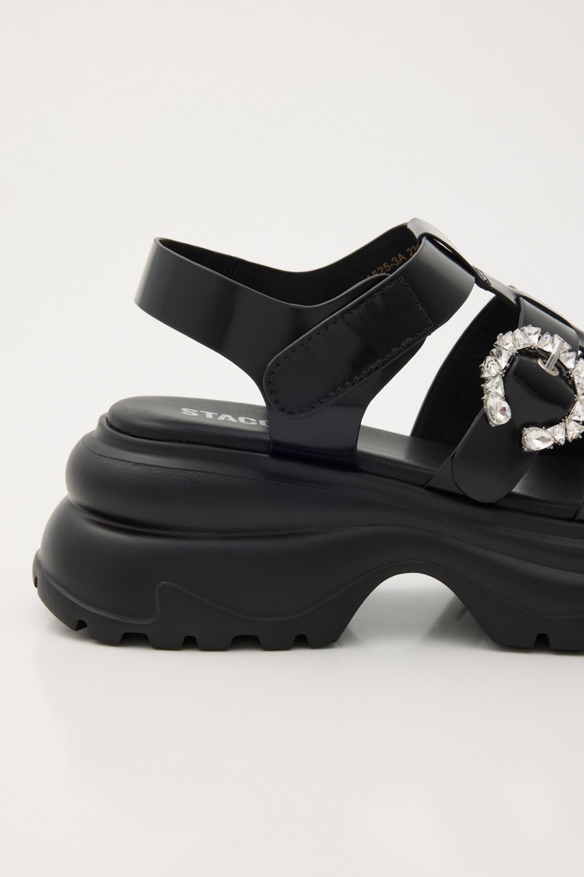 【スタッカート/STACCATO】のムーングルカライトサンダル 人気、トレンドファッション・服の通販 founy(ファニー) 　ファッション　Fashion　レディースファッション　Fashion for Women　ガラス　Glass, Glassware　サンダル　Sandals, Summer Shoes　ストーン　Stone, Gem-Like　スニーカー　Sneakers, Trainers　ソックス　Socks, Hosiery　バランス　Balance, Style Balance　エレガント 上品　Elegant　厚底　Platform Shoes　軽量　Lightweight, Ultra Light　other-5|ID: prp329100004909982 ipo3291000000036782401