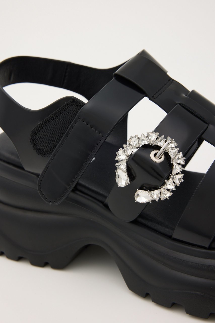 【スタッカート/STACCATO】のムーングルカライトサンダル 人気、トレンドファッション・服の通販 founy(ファニー) 　ファッション　Fashion　レディースファッション　Fashion for Women　ガラス　Glass, Glassware　サンダル　Sandals, Summer Shoes　ストーン　Stone, Gem-Like　スニーカー　Sneakers, Trainers　ソックス　Socks, Hosiery　バランス　Balance, Style Balance　エレガント 上品　Elegant　厚底　Platform Shoes　軽量　Lightweight, Ultra Light　other-8|ID: prp329100004909982 ipo3291000000036782404