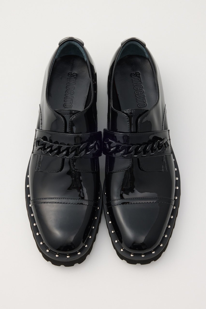 【スタッカート/STACCATO】のビックチェーンサーロゥタンクソールシューズ 人気、トレンドファッション・服の通販 founy(ファニー) 　ファッション　Fashion　レディースファッション　Fashion for Women　クール　Cool, Chic　シューズ　Shoes, Footwear　スタイリッシュ　Stylish, Fashionable　チェーン　Chain, Chain Strap　フェミニン　Feminine, Girly　フォルム　Silhouette, Form　フラット　Flat, Flat Shoes　マニッシュ　Mannish, Boyish　ワイド　Wide, Wide Fit　other-2|ID: prp329100004909983 ipo3291000000036782407