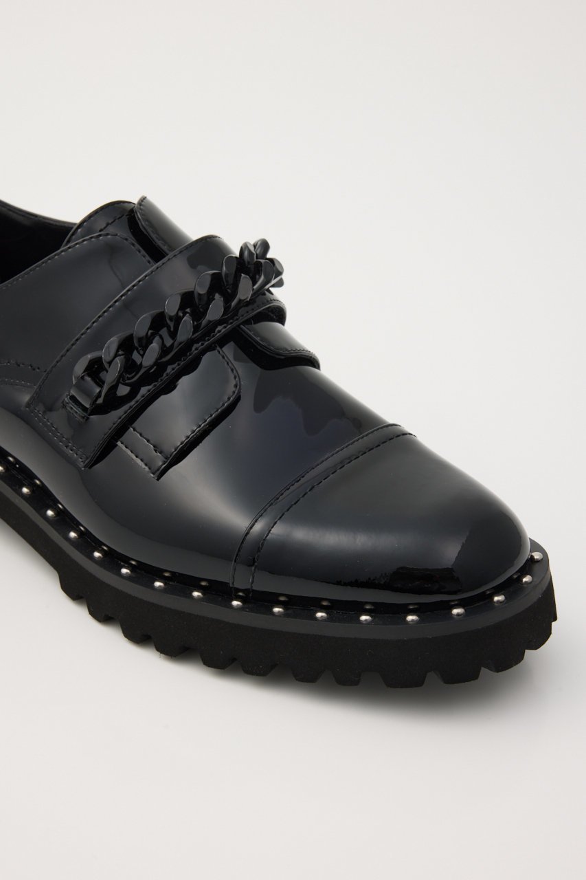 【スタッカート/STACCATO】のビックチェーンサーロゥタンクソールシューズ 人気、トレンドファッション・服の通販 founy(ファニー) 　ファッション　Fashion　レディースファッション　Fashion for Women　クール　Cool, Chic　シューズ　Shoes, Footwear　スタイリッシュ　Stylish, Fashionable　チェーン　Chain, Chain Strap　フェミニン　Feminine, Girly　フォルム　Silhouette, Form　フラット　Flat, Flat Shoes　マニッシュ　Mannish, Boyish　ワイド　Wide, Wide Fit　other-6|ID: prp329100004909983 ipo3291000000036782411