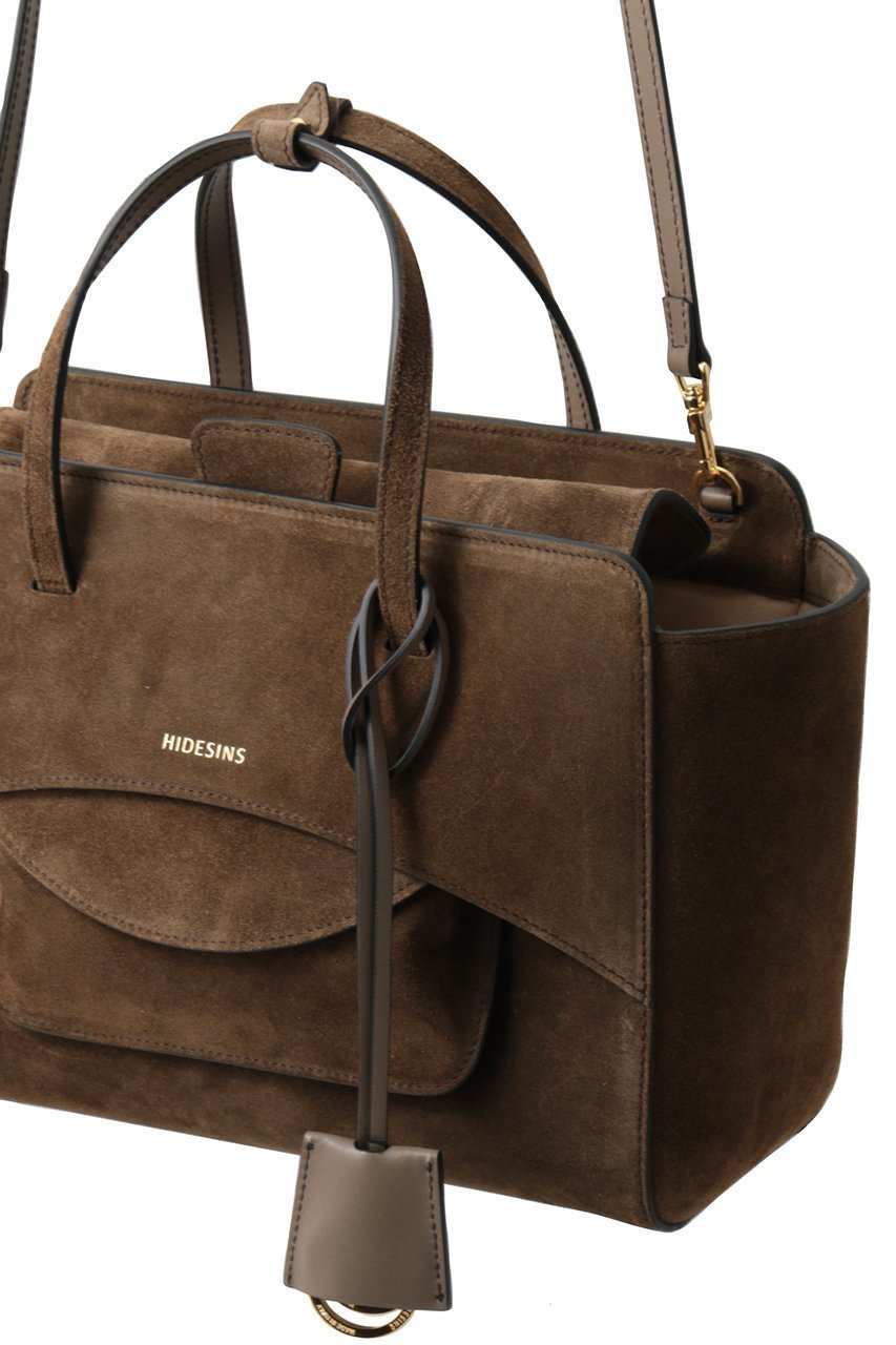 【その他のブランド/Other】のFLAP M スエードハンドバッグ 人気、トレンドファッション・服の通販 founy(ファニー) 　ファッション　Fashion　レディースファッション　Fashion for Women　バッグ　Bags　おすすめ　Recommended / Our Picks　スクエア　Square, Square Shape　フォルム　Silhouette, Form　フラップ　Flap, Flap Pocket　フロント　Front, Front Design　ポケット　Pocket, Pocket Detail　リュクス　Luxury, Elegant, High-End, Chic　エレガント 上品　Elegant　other-4|ID: prp329100004909991 ipo3291000000036782479