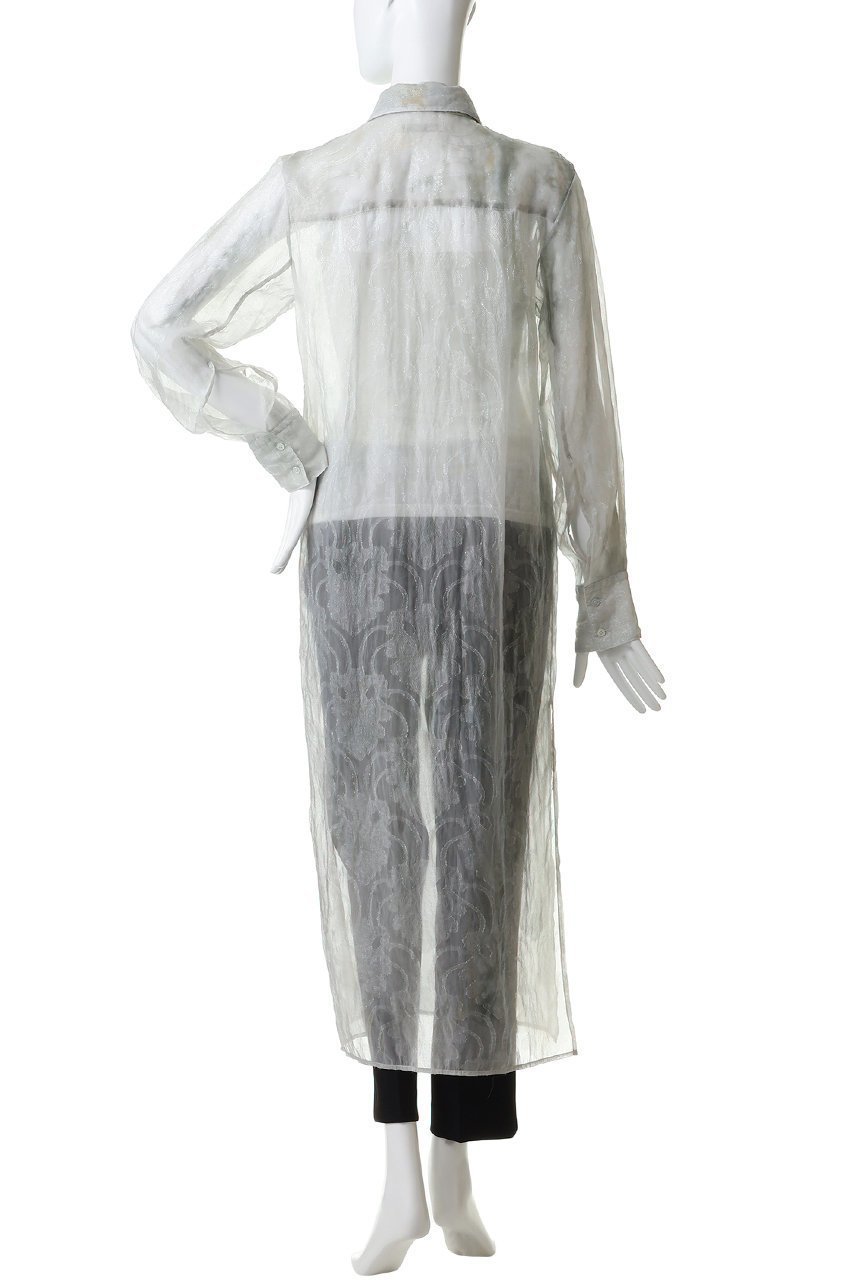 【カナコ サカイ/KANAKO SAKAI】のSHIBORI シアー ジャカード ロングシャツ 人気、トレンドファッション・服の通販 founy(ファニー) 　ファッション　Fashion　レディースファッション　Fashion for Women　ワンピース　Dresses　チュニック　Tunic Tops & Dresses　おすすめ　Recommended / Our Picks　インナー　Innerwear　キャミソール　Camisole, Spaghetti Strap Top　グラデーション　Gradient, Ombre　シアー　Sheer, See-Through　ジャカード／ジャガード　Jacquard, Woven Pattern　チュニック　Tunic, Long Top　リボン　Ribbon, Bow　ロング　Long, Long-Length　エレガント 上品　Elegant　other-4|ID: prp329100004909993 ipo3291000000036782494