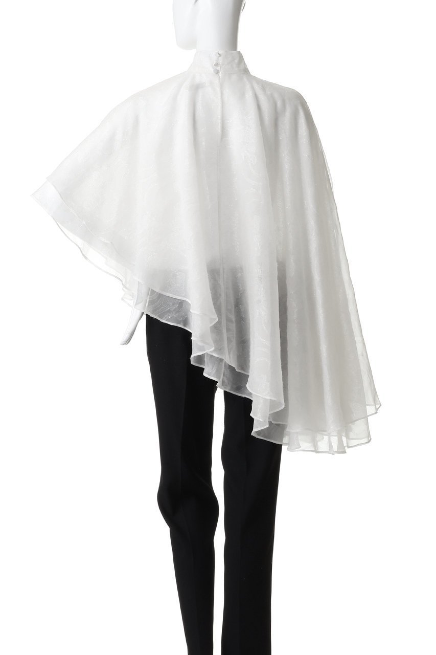 【カナコ サカイ/KANAKO SAKAI】のシアー ジャカード レイヤード ケープ 人気、トレンドファッション・服の通販 founy(ファニー) 　ファッション　Fashion　レディースファッション　Fashion for Women　トップス・カットソー　Cut & Sew Tops　シャツ・ブラウス・オフィスカジュアル　Elegant Blouses & Button-Ups　シアー　Sheer, See-Through　シンプル　Simple, Minimal　ジャカード／ジャガード　Jacquard, Woven Pattern　スリーブ　Sleeve, Long Sleeve / Short Sleeve　タンク　Tank Top, Sleeveless Top　ドレス　Dress, One-Piece　ロング　Long, Long-Length　other-4|ID: prp329100004909995 ipo3291000000036782512