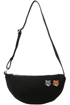 【メゾン キツネ/MAISON KITSUNE】の【UNISEX】DOUBLE FOX HEAD バムバッグ アンスラサイト|ID: prp329100004910030 ipo3291000000036782809