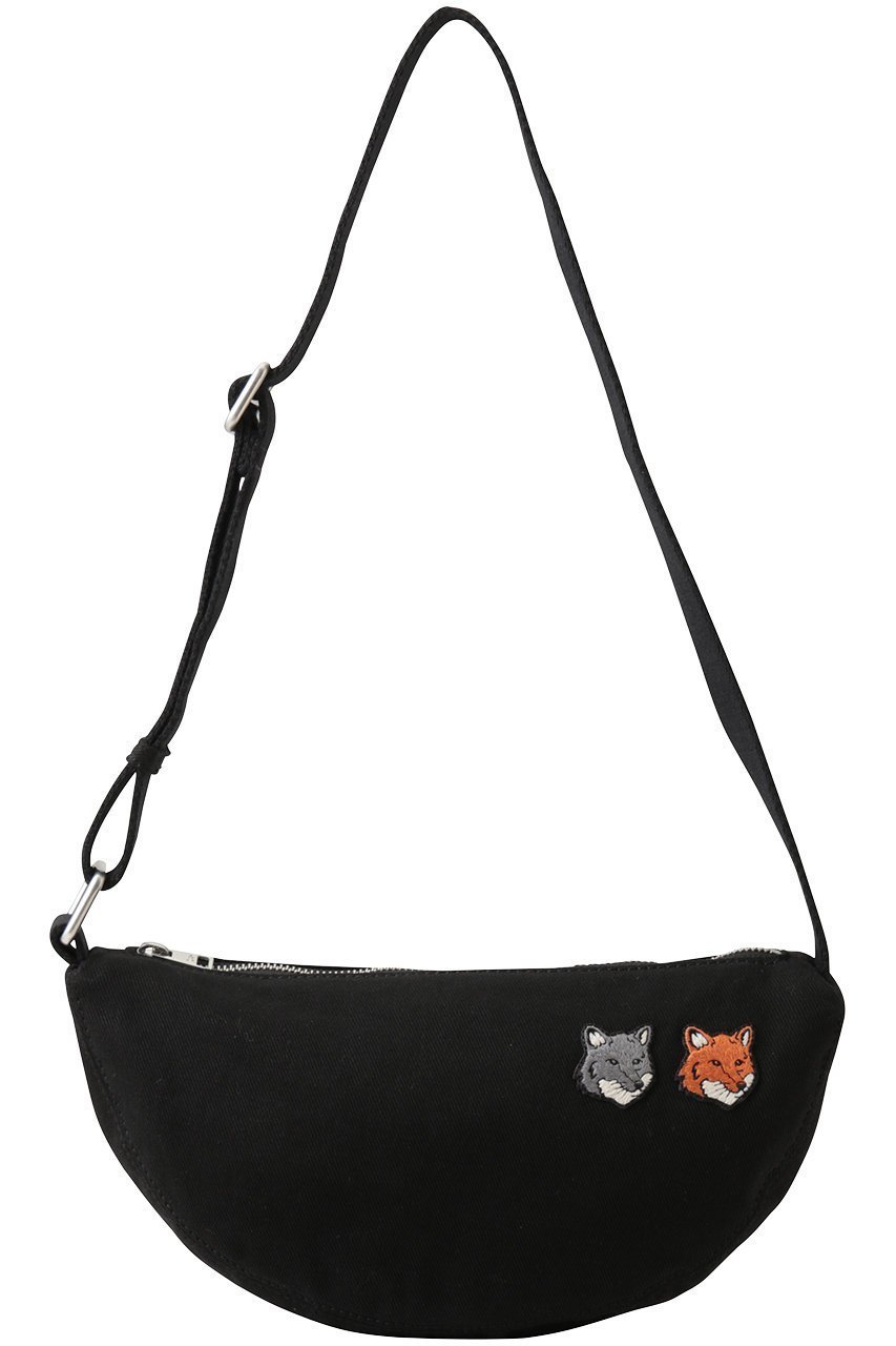 【メゾン キツネ/MAISON KITSUNE】の【UNISEX】DOUBLE FOX HEAD バムバッグ インテリア・キッズ・メンズ・レディースファッション・服の通販 founy(ファニー) 　ファッション　Fashion　レディースファッション　Fashion for Women　バッグ　Bags　ポーチ&ミニバッグ　Pouches & Mini Bags　ユニセックス　Unisex, Genderless　ショルダー　Shoulder, Shoulder Strap　パッチ　Patch, Appliqué　フォルム　Silhouette, Form　ラップ　Wrap, Wrap Design　アンスラサイト|ID: prp329100004910030 ipo3291000000036782809
