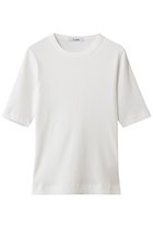 【スローン/SLOANE】のコンパクトストレッチリブ 5分袖クルーネック 人気、トレンドファッション・服の通販 founy(ファニー) ファッション Fashion レディースファッション Fashion for Women トップス・カットソー Cut & Sew Tops シャツ・ブラウス・オフィスカジュアル Elegant Blouses & Button-Ups ロングTシャツ・Tシャツ Longline T-Shirts & Tees カットソー・ベーシックTシャツ Cut-and-Sewn Tops / Stretch Tees & Basics インナー Innerwear ショート Short, Short Length ジャケット Jacket, Outerwear スマート Smart, Elegant スリーブ Sleeve, Long Sleeve / Short Sleeve テレコ Ribbed, Rib Stitch フィット Fit, Slim Fit ヴィンテージ Vintage Style ビジネス 仕事 通勤 Business / Work / Commuting thumbnail ホワイト|ID: prp329100004910038 ipo3291000000036782877