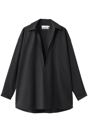 【グラフペーパー/Graphpaper】の【UNISEX】Fine Wool Heather L/S Skipper Shirt 人気、トレンドファッション・服の通販 founy(ファニー) ファッション Fashion レディースファッション Fashion for Women トップス・カットソー Cut & Sew Tops シャツ・ブラウス・オフィスカジュアル Elegant Blouses & Button-Ups ユニセックス Unisex, Genderless スキッパー Skipper, Open Collar スラックス Slacks, Dress Pants スリーブ Sleeve, Long Sleeve / Short Sleeve デニム Denim, Jeans Material ロング Long, Long-Length 定番 Standard, Basic Item |ID:prp329100004910046