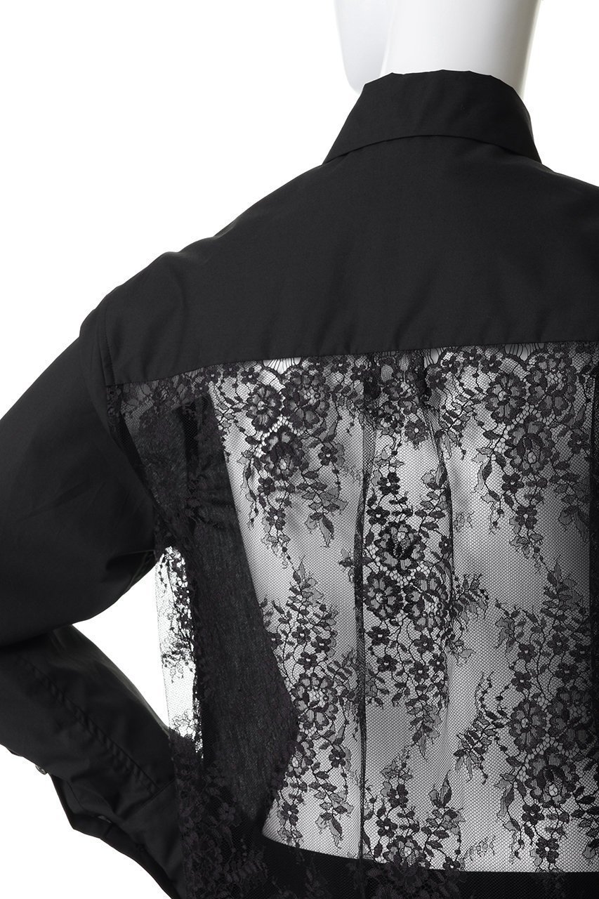 【カナコ サカイ/KANAKO SAKAI】のレースバック パネル シャツ 人気、トレンドファッション・服の通販 founy(ファニー) 　ファッション　Fashion　レディースファッション　Fashion for Women　トップス・カットソー　Cut & Sew Tops　シャツ・ブラウス・オフィスカジュアル　Elegant Blouses & Button-Ups　バッグ　Bags　スリーブ　Sleeve, Long Sleeve / Short Sleeve　フロント　Front, Front Design　マニッシュ　Mannish, Boyish　レース　Lace, Lace Fabric　ロング　Long, Long-Length　エレガント 上品　Elegant　other-5|ID: prp329100004910057 ipo3291000000036783018