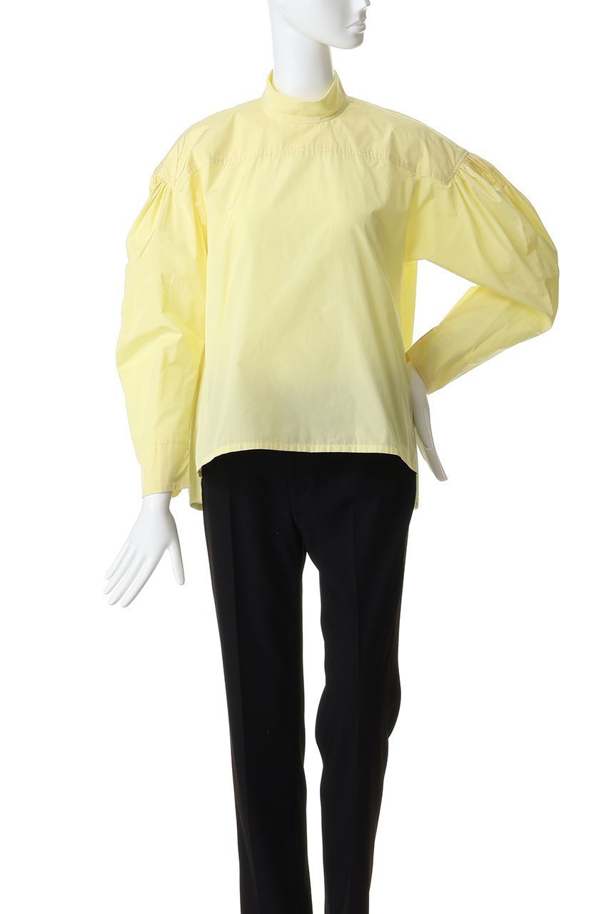 【デザイン ワークス/DESIGN WORKS】のタフタマトンスリーブギャザーブラウス 人気、トレンドファッション・服の通販 founy(ファニー) 　ファッション　Fashion　レディースファッション　Fashion for Women　トップス・カットソー　Cut & Sew Tops　シャツ・ブラウス・オフィスカジュアル　Elegant Blouses & Button-Ups　ジャケット　Jacket, Outerwear　スリーブ　Sleeve, Long Sleeve / Short Sleeve　ドロップ　Drop Shoulder, Dropped Style　バランス　Balance, Style Balance　フォルム　Silhouette, Form　ヨーク　Yoke, Yoke Design　ロング　Long, Long-Length　エレガント 上品　Elegant　other-2|ID: prp329100004910074 ipo3291000000036783159