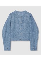 【アナイ/ANAYI】の【セットアップ対応商品】メッシュレースノーカラーブルゾン サックス|ID: prp329100004910079 ipo3291000000036783199