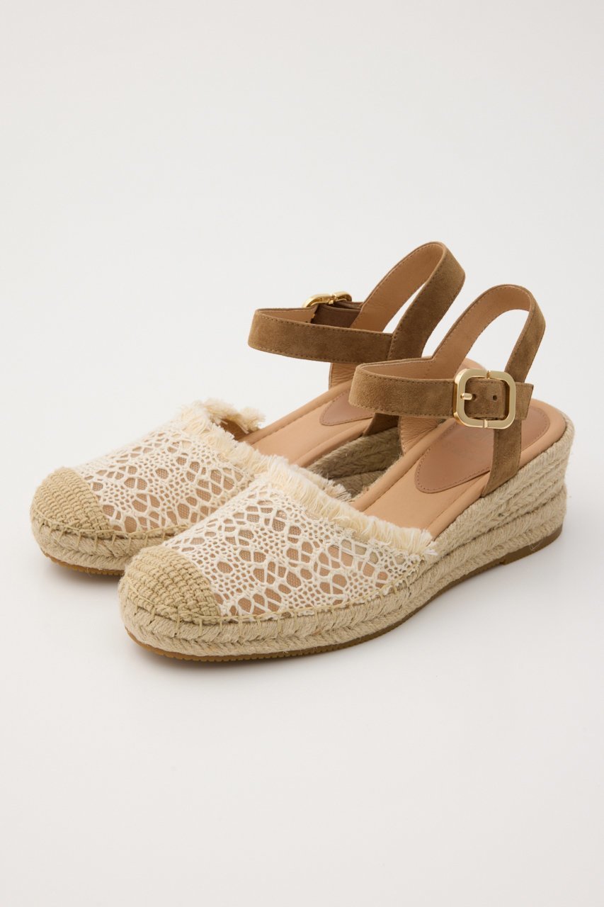 【スタッカート/STACCATO】のクロシェエスパドリーユサンダル インテリア・キッズ・メンズ・レディースファッション・服の通販 founy(ファニー) 　ファッション　Fashion　レディースファッション　Fashion for Women　クロシェ　Crochet, Knitted Lace　サンダル　Sandals, Summer Shoes　セパレート　Separate, Two-Piece　フェミニン　Feminine, Girly　エレガント 上品　Elegant　夏　Summer　春　Spring　S/S・春夏　SS, Spring/Summer, Warm Season　エクリュ|ID: prp329100004910084 ipo3291000000036783247