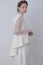 【ヒューエルミュージアム/hueLe Museum】の【STUMBLY】 Tweed Peplum Blouse ホワイト|ID: prp329100004910150 ipo3291000000036783890