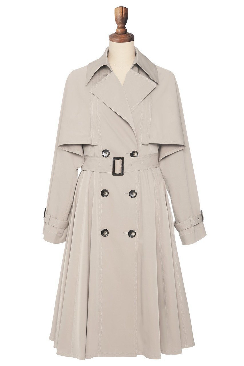 【デイジーリン/DAISY LIN】の2WAY Dress Trench インテリア・キッズ・メンズ・レディースファッション・服の通販 founy(ファニー) 　ファッション　Fashion　レディースファッション　Fashion for Women　アウター　Coat / Outerwear Collection　コート・ロングコート・ピーコート　Long Coats, Peacoats & More　ワンピース　Dresses　フォーマル・パーティードレス・結婚式用ドレス　Elegant & Casual Dresses　インナー　Innerwear　ウォッシャブル　Machine Washable　洗える　Machine Washable　ストレッチ　Stretch, Stretchy Fabric　トレンチ　Trench, Trench Coat　ドレス　Dress, One-Piece　フレア　Flare, Flared　ロング　Long, Long-Length　再入荷　Restock / Back in Stock　おすすめ　Recommended / Our Picks　エレガント 上品　Elegant　ベージュ|ID: prp329100004910165 ipo3291000000036784080