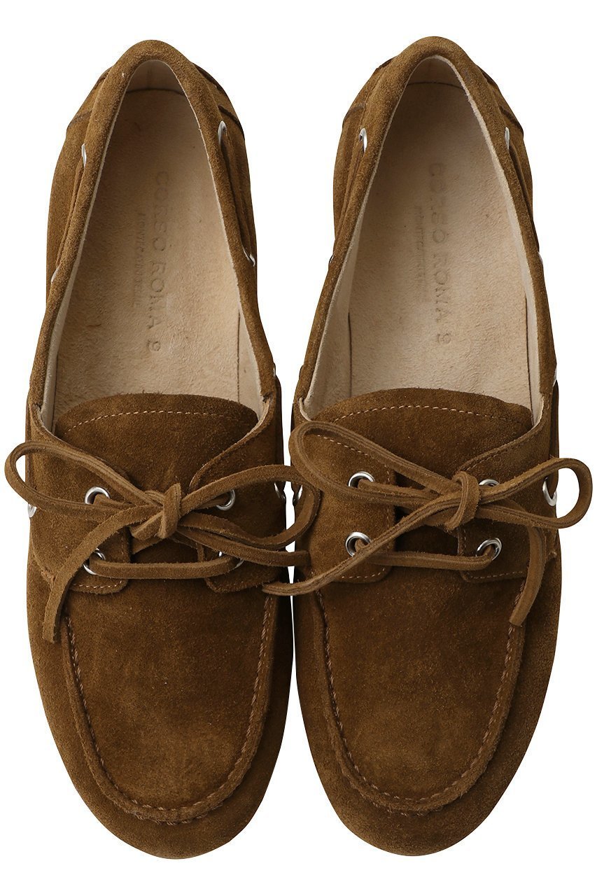 【コルソローマ9/CORSO ROMA9】のスエードモカシン インテリア・キッズ・メンズ・レディースファッション・服の通販 founy(ファニー) 　ファッション　Fashion　レディースファッション　Fashion for Women　シューズ　Shoes, Footwear　フラット　Flat, Flat Shoes　新作・新入荷　New Arrivals / New In　ブラウン|ID: prp329100004910240 ipo3291000000036784811
