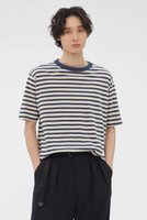 【その他のブランド/Other】のCOTTON LINEN STRIPE JERSEY TOP 人気、トレンドファッション・服の通販 founy(ファニー) ファッション Fashion レディースファッション Fashion for Women トップス・カットソー Cut & Sew Tops シャツ・ブラウス・オフィスカジュアル Elegant Blouses & Button-Ups ロングTシャツ・Tシャツ Longline T-Shirts & Tees カットソー・ベーシックTシャツ Cut-and-Sewn Tops / Stretch Tees & Basics ショート Short, Short Length ストライプ Stripe, Striped Pattern スリーブ Sleeve, Long Sleeve / Short Sleeve バランス Balance, Style Balance リネン Linen, Linen Fabric ワイド Wide, Wide Fit 夏 Summer |ID:prp329100004910243
