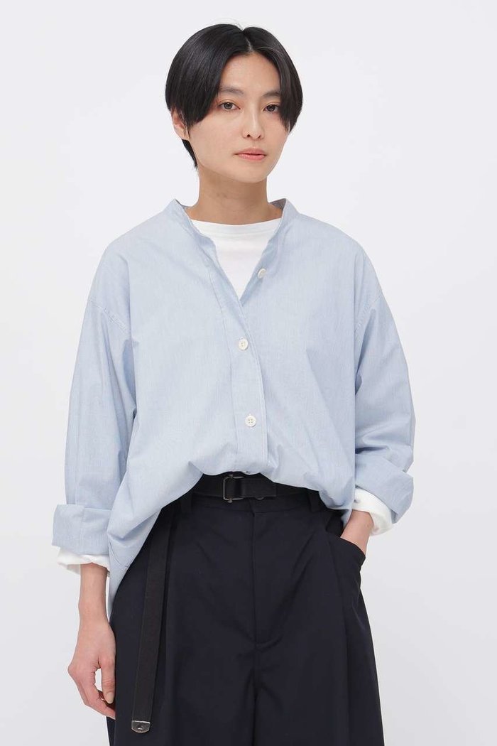【マーガレットハウエル/MARGARET HOWELL】のWORN COTTON HAIRLINE STRIPE SHIRT インテリア・キッズ・メンズ・レディースファッション・服の通販 founy(ファニー) https://founy.com/ ファッション Fashion レディースファッション Fashion for Women トップス・カットソー Cut & Sew Tops シャツ・ブラウス・オフィスカジュアル Elegant Blouses & Button-Ups なめらか Smooth, Silky Texture スリーブ Sleeve, Long Sleeve / Short Sleeve ロング Long, Long-Length |ID: prp329100004910249 ipo3291000000036784889