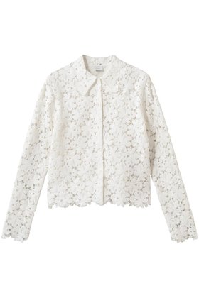 【マノフ/MANOF】のCOTTON LACE SHORT SHIRTSトップス 人気、トレンドファッション・服の通販 founy(ファニー) ファッション Fashion レディースファッション Fashion for Women トップス・カットソー Cut & Sew Tops シャツ・ブラウス・オフィスカジュアル Elegant Blouses & Button-Ups ロングTシャツ・Tシャツ Longline T-Shirts & Tees スリーブ Sleeve, Long Sleeve / Short Sleeve デニム Denim, Jeans Material フラワー Flower, Floral レース Lace, Lace Fabric ロング Long, Long-Length 夏 Summer 新作・新入荷 New Arrivals / New In 春 Spring S/S・春夏 SS, Spring/Summer, Warm Season |ID:prp329100004910250