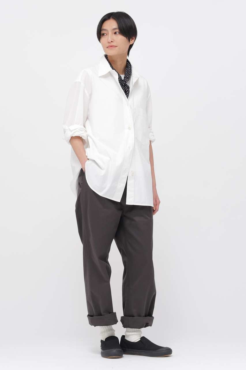 【マーガレットハウエル/MARGARET HOWELL】のORGANIC COTTON SHIRTING SHIRT 人気、トレンドファッション・服の通販 founy(ファニー) 　ファッション　Fashion　レディースファッション　Fashion for Women　トップス・カットソー　Cut & Sew Tops　シャツ・ブラウス・オフィスカジュアル　Elegant Blouses & Button-Ups　スリーブ　Sleeve, Long Sleeve / Short Sleeve　ベーシック　Basic, Essential　ループ　Loop, Loop Knit　レギュラー　Regular, Standard Fit　ロング　Long, Long-Length　ワッシャー　Washer, Crinkled Finish　定番　Standard, Basic Item　新作・新入荷　New Arrivals / New In　other-2|ID: prp329100004910258 ipo3291000000036784981