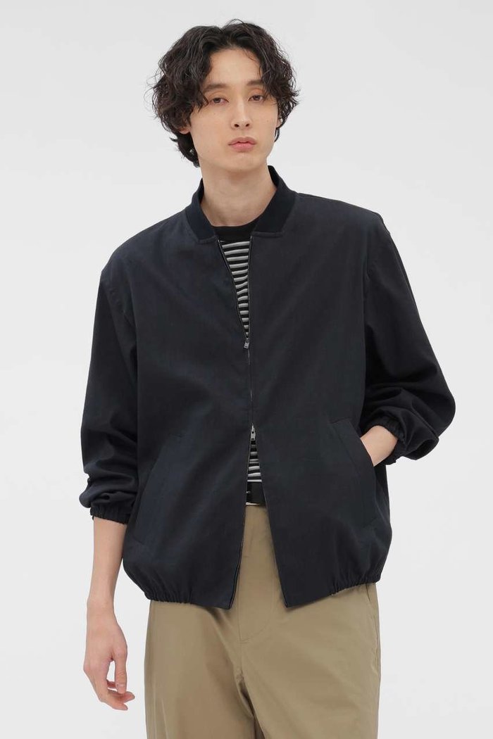 【マーガレット ハウエル/MARGARET HOWELL / MEN】のLINEN WOOL SILK PLAINWEAVE BLOUSON インテリア・キッズ・メンズ・レディースファッション・服の通販 founy(ファニー) https://founy.com/ ファッション Fashion レディースファッション Fashion for Women アウター Coat / Outerwear Collection レディースジャケット・軽アウター Jackets ブルゾンジャケット・スポーティアウター Blouson Jackets おすすめ Recommended / Our Picks シャーリング Shirring, Ruched シルク Silk, 100% Silk ジャケット Jacket, Outerwear セットアップ Set-Up, Coordinated Outfit バランス Balance, Style Balance ブルゾン Blouson, Bomber Jacket リネン Linen, Linen Fabric |ID: prp329100004910261 ipo3291000000036785018