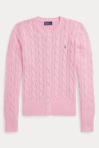 【ラルフローレン/RALPH LAUREN】の【POLO RALPH LAUREN】ケーブルニット コットン クルーネック カーディガン ピンク|ID: prp329100004910266 ipo3291000000036785071
