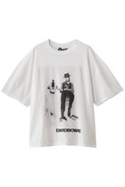 【キャサリンハムネット/KATHARINE HAMNETT LONDON】の【UNISEX】「DAIAMOND DOG」デヴィッド・ボウイ コラボレーションTシャツ 人気、トレンドファッション・服の通販 founy(ファニー) ファッション Fashion レディースファッション Fashion for Women トップス・カットソー Cut & Sew Tops シャツ・ブラウス・オフィスカジュアル Elegant Blouses & Button-Ups ロングTシャツ・Tシャツ Longline T-Shirts & Tees カットソー・ベーシックTシャツ Cut-and-Sewn Tops / Stretch Tees & Basics ユニセックス Unisex, Genderless ショート Short, Short Length スリーブ Sleeve, Long Sleeve / Short Sleeve ワーク Workwear, Utility Style ヴィンテージ Vintage Style 再入荷 Restock / Back in Stock 犬 Dog thumbnail ホワイト|ID: prp329100004910282 ipo3291000000036785221