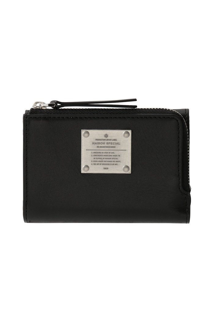 【メゾンスペシャル/MAISON SPECIAL】の【UNISEX】Lジップ三つ折りコインケース メタルプレートつき インテリア・キッズ・メンズ・レディースファッション・服の通販 founy(ファニー) https://founy.com/ ファッション Fashion レディースファッション Fashion for Women ミニ財布・二つ折り財布 Wallets & Card Cases ユニセックス Unisex, Genderless おすすめ Recommended / Our Picks コンパクト Compact, Small Size ジップ Zip, Zipper スタイリッシュ Stylish, Fashionable フォルム Silhouette, Form プレート Plate, Dish ボックス Boxy, Box Shape メタル Metal, Metal Parts 定番 Standard, Basic Item 新作・新入荷 New Arrivals / New In 財布 Wallet, Purse |ID: prp329100004910285 ipo3291000000036785253