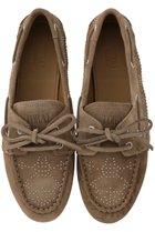 【トラル/TORAL】のスタッズ付きスエードモカシン サンドベージュ|ID: prp329100004910303 ipo3291000000036785387