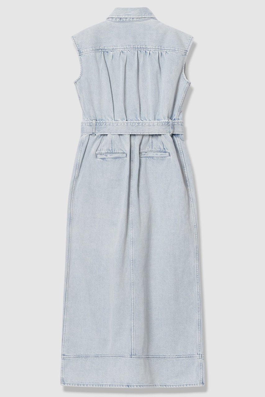 【アルアバイル/allureville】のブリーチデニムワンピース 人気、トレンドファッション・服の通販 founy(ファニー) 　ファッション　Fashion　レディースファッション　Fashion for Women　ワンピース　Dresses　チュニック　Tunic Tops & Dresses　ギャザー　Gathered, Ruffled　コンパクト　Compact, Small Size　シューズ　Shoes, Footwear　チュニック　Tunic, Long Top　デニム　Denim, Jeans Material　ノースリーブ　Sleeveless, No-Sleeve　フェミニン　Feminine, Girly　フラット　Flat, Flat Shoes　フラップ　Flap, Flap Pocket　フロント　Front, Front Design　ポケット　Pocket, Pocket Detail　ロング　Long, Long-Length　おすすめ　Recommended / Our Picks　夏　Summer　エレガント 上品　Elegant　新作・新入荷　New Arrivals / New In　other-2|ID: prp329100004910337 ipo3291000000036785673