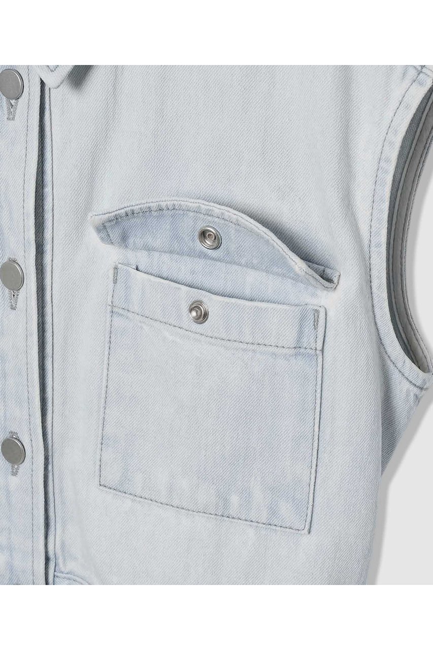 【アルアバイル/allureville】のブリーチデニムワンピース 人気、トレンドファッション・服の通販 founy(ファニー) 　ファッション　Fashion　レディースファッション　Fashion for Women　ワンピース　Dresses　チュニック　Tunic Tops & Dresses　ギャザー　Gathered, Ruffled　コンパクト　Compact, Small Size　シューズ　Shoes, Footwear　チュニック　Tunic, Long Top　デニム　Denim, Jeans Material　ノースリーブ　Sleeveless, No-Sleeve　フェミニン　Feminine, Girly　フラット　Flat, Flat Shoes　フラップ　Flap, Flap Pocket　フロント　Front, Front Design　ポケット　Pocket, Pocket Detail　ロング　Long, Long-Length　おすすめ　Recommended / Our Picks　夏　Summer　エレガント 上品　Elegant　新作・新入荷　New Arrivals / New In　other-5|ID: prp329100004910337 ipo3291000000036785676