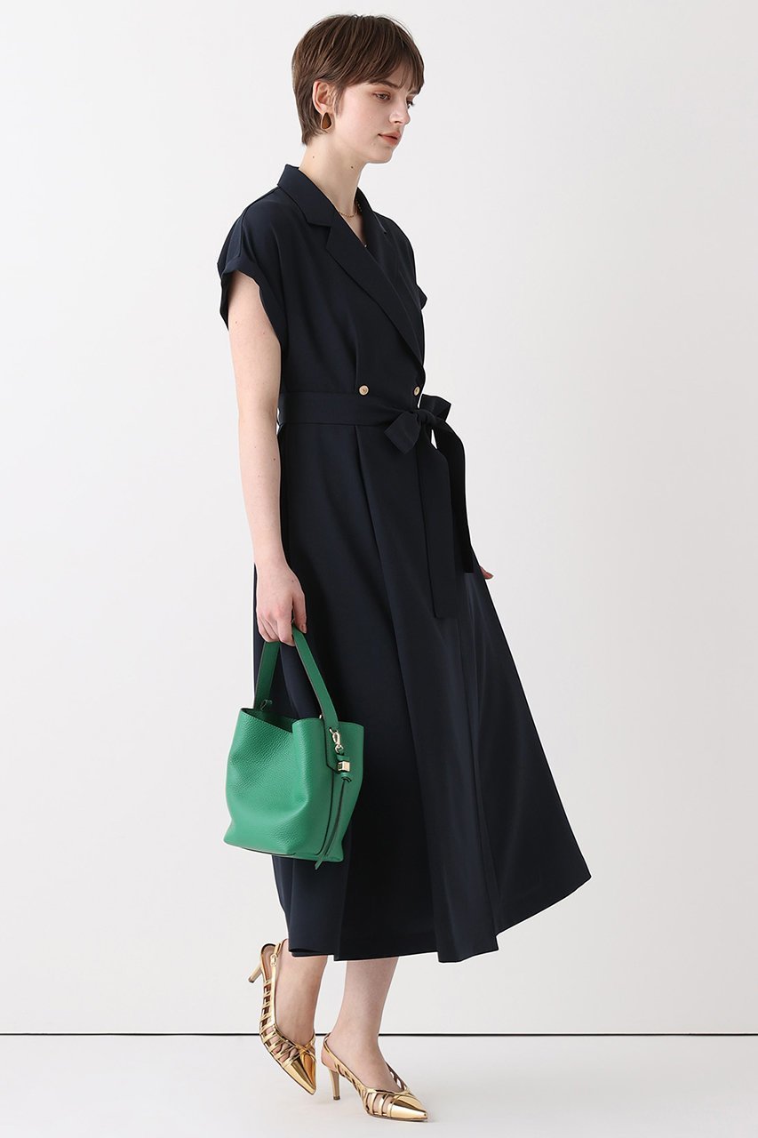 【アルアバイル/allureville】のフレンチスリーブラップワンピース 人気、トレンドファッション・服の通販 founy(ファニー) 　ファッション　Fashion　レディースファッション　Fashion for Women　ワンピース　Dresses　チュニック　Tunic Tops & Dresses　スリーブ　Sleeve, Long Sleeve / Short Sleeve　チュニック　Tunic, Long Top　テーラード　Tailored, Tailored Fit　バランス　Balance, Style Balance　フィット　Fit, Slim Fit　フェミニン　Feminine, Girly　フレア　Flare, Flared　フレンチ　French, French Style　マニッシュ　Mannish, Boyish　ロング　Long, Long-Length　吸水　Absorbent, Quick-Dry　夏　Summer　新作・新入荷　New Arrivals / New In　ビジネス 仕事 通勤　Business / Work / Commuting　other-4|ID: prp329100004910338 ipo3291000000036785685