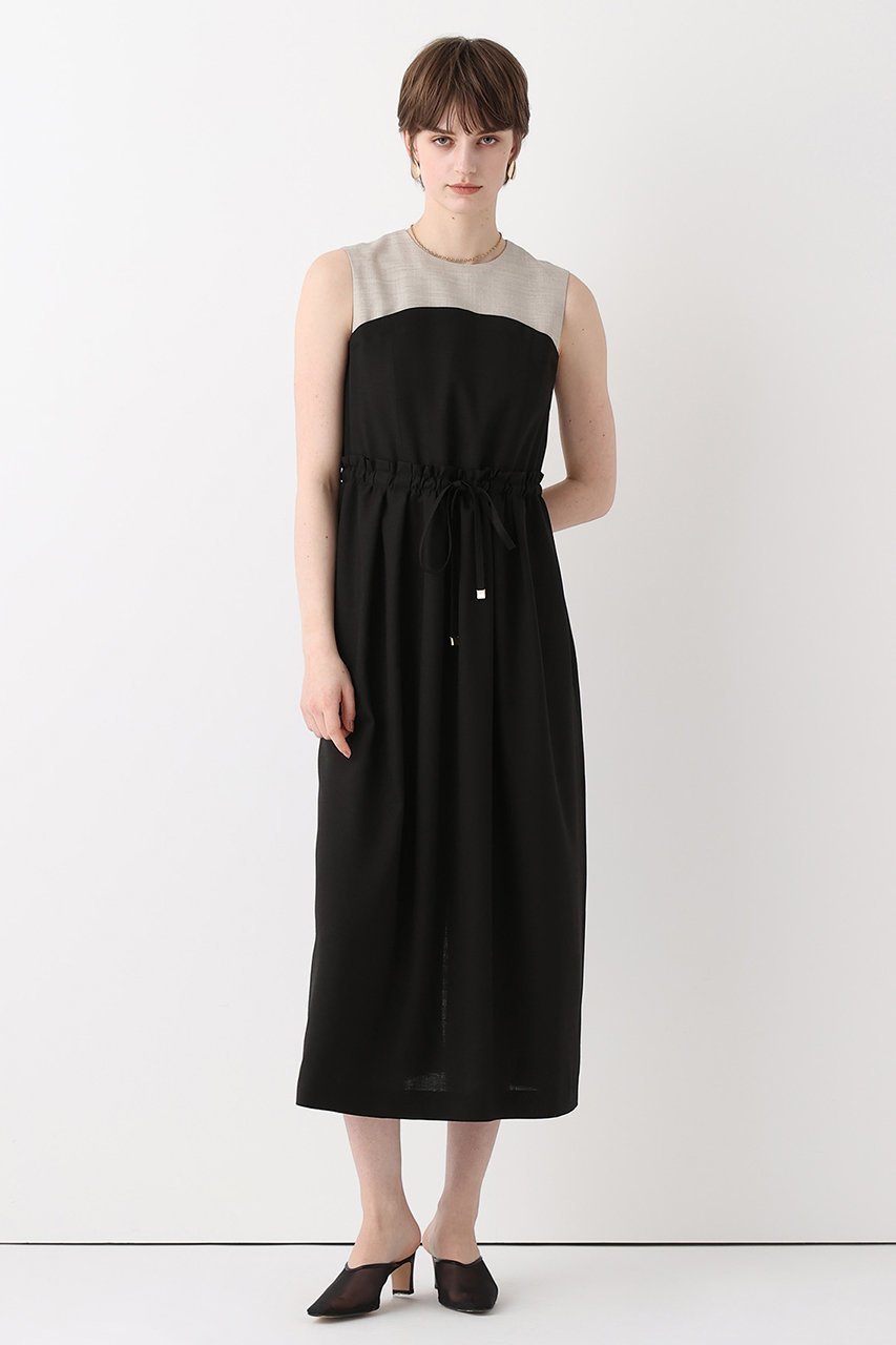 【アルアバイル/allureville】の切替ドロスト Iラインワンピース 人気、トレンドファッション・服の通販 founy(ファニー) 　ファッション　Fashion　レディースファッション　Fashion for Women　ワンピース　Dresses　チュニック　Tunic Tops & Dresses　ジャケット　Jacket, Outerwear　スニーカー　Sneakers, Trainers　チュニック　Tunic, Long Top　デニム　Denim, Jeans Material　ブルゾン　Blouson, Bomber Jacket　リネン　Linen, Linen Fabric　ロング　Long, Long-Length　切替　Switching, Contrast Panel　新作・新入荷　New Arrivals / New In　other-5|ID: prp329100004910339 ipo3291000000036785693