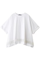【ミズイロ インド/mizuiro ind】のmesh hem wide P/O プルオーバー off white|ID: prp329100004910343 ipo3291000000036785741