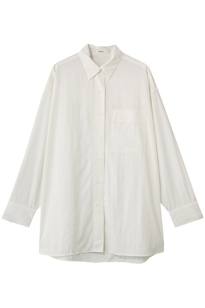 【ヴェニカ/Venica】のstripe big silhouette shirt インテリア・キッズ・メンズ・レディースファッション・服の通販 founy(ファウニー) https://founy.com/ ファッション Fashion レディースファッション Fashion for Women トップス・カットソー Cut & Sew Tops シャツ・ブラウス・オフィスカジュアル Elegant Blouses & Button-Ups ショルダー Shoulder, Shoulder Strap スリーブ Sleeve, Long Sleeve / Short Sleeve ドレープ Drape, Draping Fabric ドロップ Drop Shoulder, Dropped Style ファブリック Fabric, Textile ポケット Pocket, Pocket Detail マニッシュ Mannish, Boyish リラックス Relax, Relaxed Fit ルーズ Loose, Oversized ロング Long, Long-Length ヴィンテージ Vintage Style |ID: prp329100004910347 ipo3291000000036785773