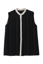 【ティアラ/Tiara】のバイカラープリーツトップス ブラック|ID: prp329100004910349 ipo3291000000036785798